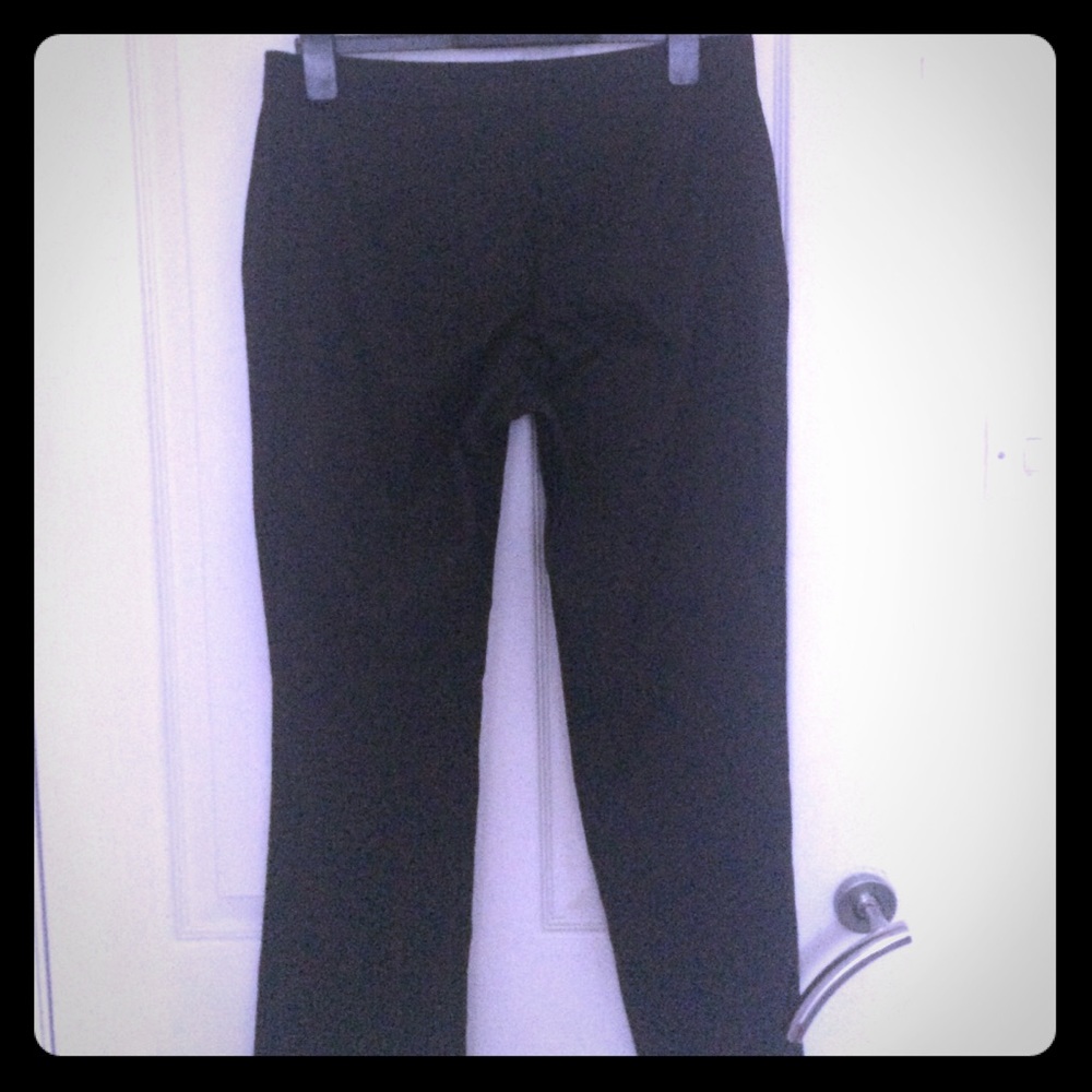 Club Monaco black cotton trousers.